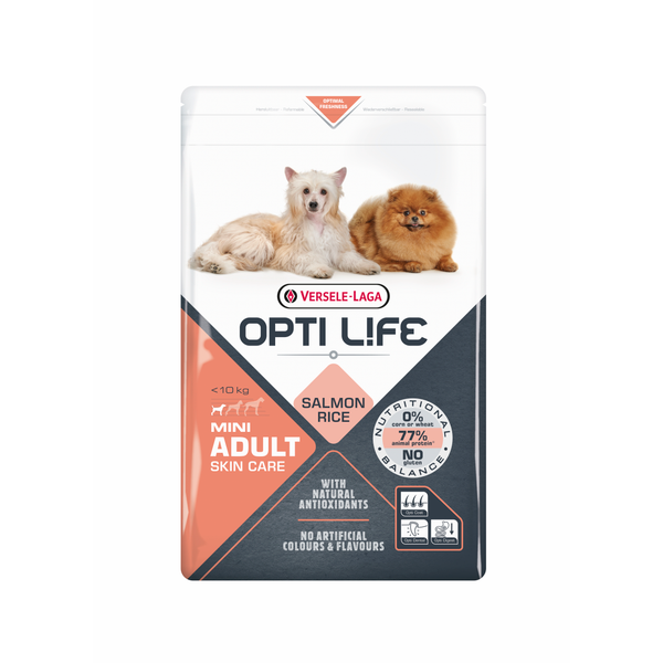 Afbeelding Opti Life Adult Skin Care Mini - Hondenvoer - 2.5 kg door Petsplace.nl