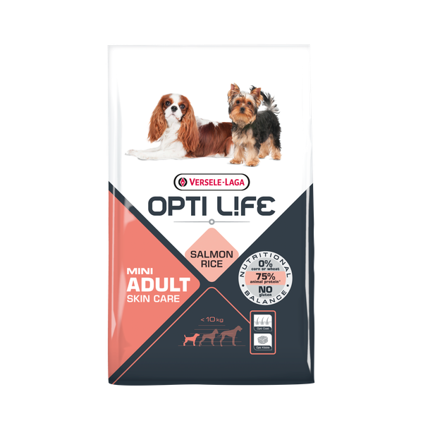 Afbeelding Opti Life Adult Skincare Mini hondenvoer 7.5 kg door Petsplace.nl