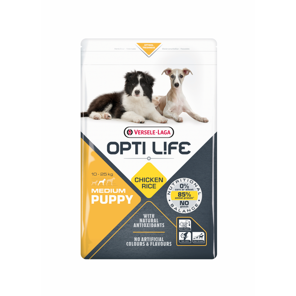 Afbeelding Opti Life Puppy Medium hondenvoer 2,5 kg door Petsplace.nl