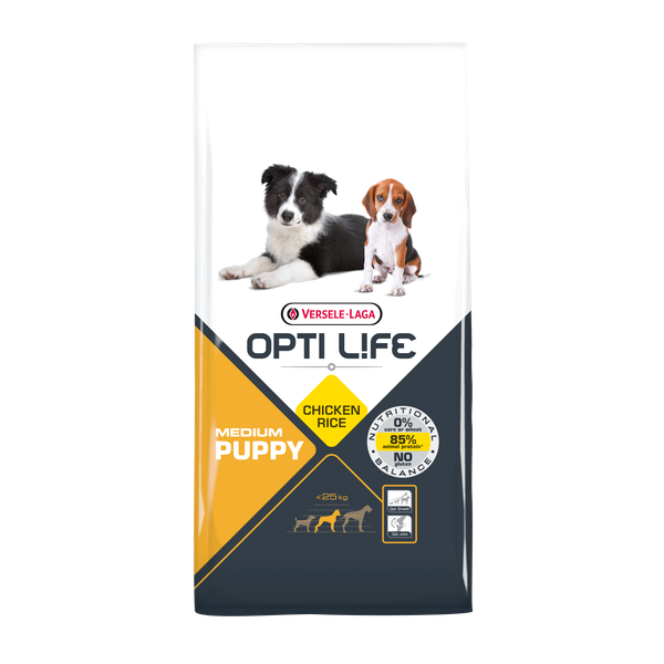 Afbeelding Opti Life Puppy Medium hondenvoer 12.5 kg door Petsplace.nl