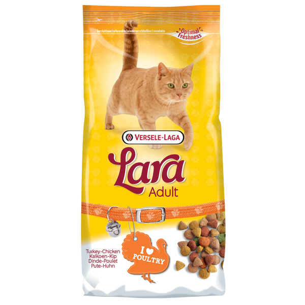 Lara Adult Kalkoen&Kip - Kattenvoer - 1.8+0.2 kg Promo