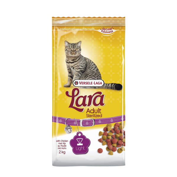 Afbeelding Versele-Laga Lara Sterilised kattenvoer 2 kg door Petsplace.nl