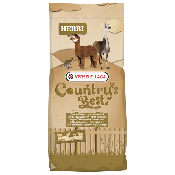 Afbeelding Versele-Laga Country`s Best Herbi Allround 3 & 4 Pellet - Erfdiervoer - 20 kg door Petsplace.nl