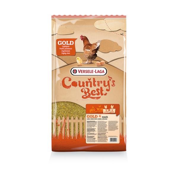 Afbeelding Versele-Laga Country`s Best Gold 4 Mash Legmeel - Kippenvoer - 5 kg Vanaf 1e Ei door Petsplace.nl