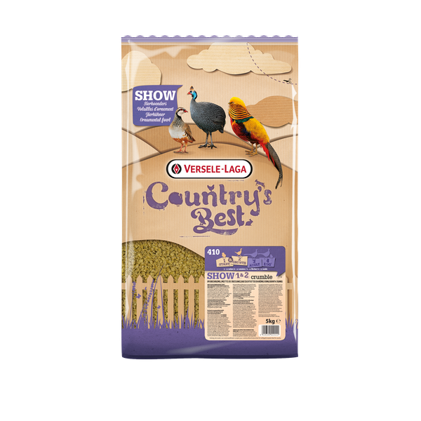 Versele-Laga Country`s Best Show 1&2 Crumble Sierhoenders - Pluimveevoer - 5 kg 0-12 Wk