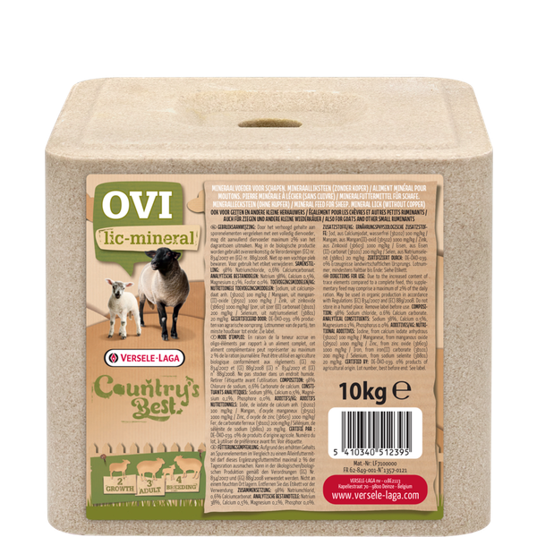 Afbeelding Versele-Laga Country`s Best Mineraalliksteen - Voedingssupplement - 10 kg door Petsplace.nl