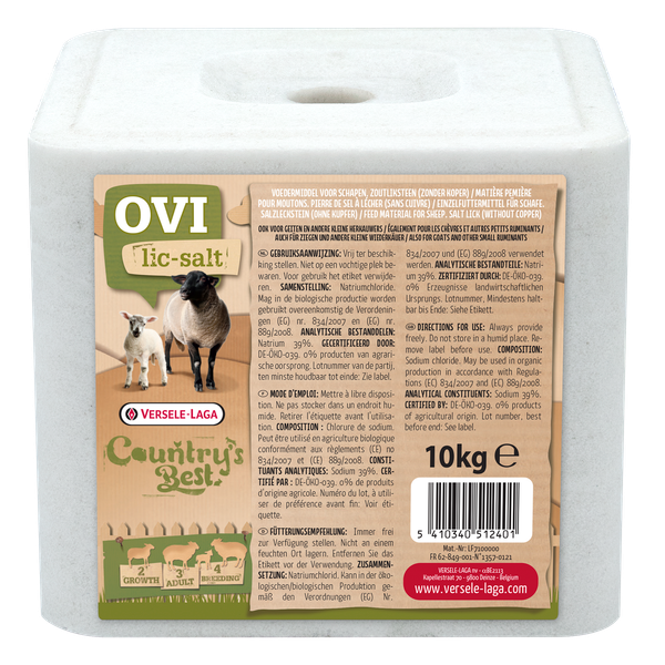 Versele-Laga Country`s Best Zoutliksteen - Voedingssupplement - 10 kg