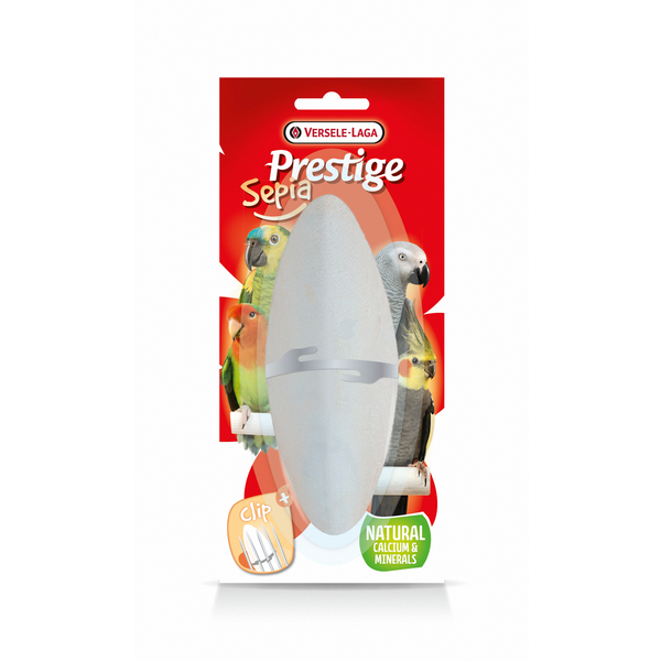 Afbeelding Versele-Laga Prestige Sepia Mineral Met Clip - Vogelsupplement - 16 cm door Petsplace.nl