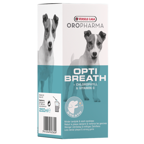 Afbeelding Versele-Laga Oropharma Opti Breath Ademgeur - Voedingssupplement - Gebit - 250 ml door Petsplace.nl