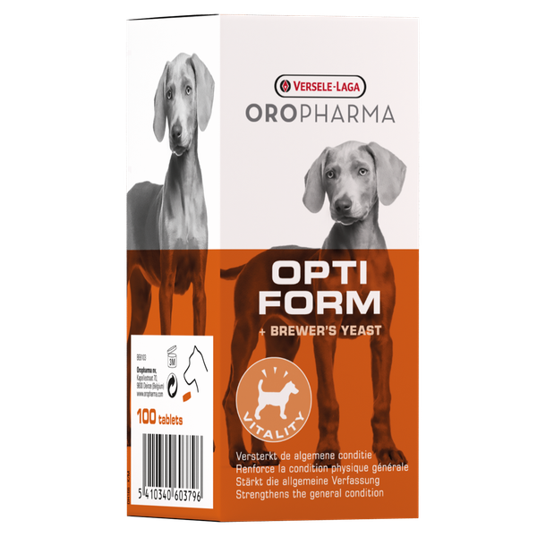 Afbeelding Versele-Laga Oropharma Opti Form Hond - Voedingssupplement - Gewrichten - Spieren - 100 tab door Petsplace.nl