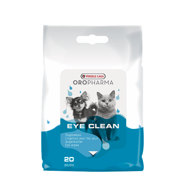 Afbeelding Versele-Laga Oropharma Eye Clean Cat & Dog Oogdoekjes - Oogverzorgingsmiddel - 20 stuks door Petsplace.nl
