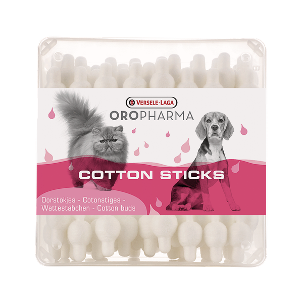 Afbeelding Versele-Laga Oropharma Cotton Sticks Oorstokjes - Oorverzorgingmiddel - 56 stuks door Petsplace.nl