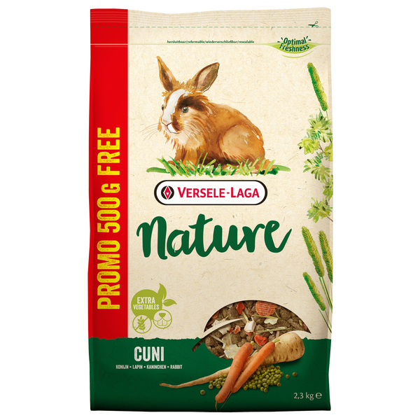 Afbeelding Versele-Laga Nature Cuni - Konijnenvoer - 1.8+0.5 kg door Petsplace.nl