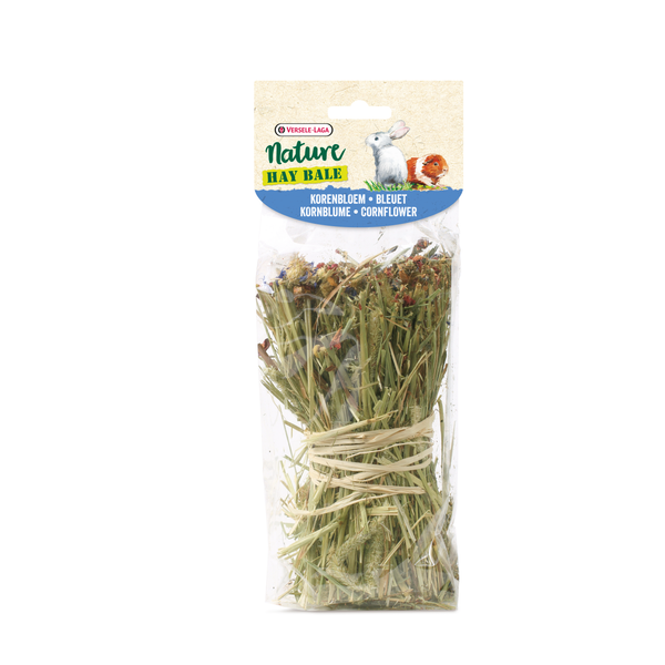 Afbeelding Versele-Laga Nature Snack Hay Bale - Korenbloem & Brandnetel - 70 g door Petsplace.nl