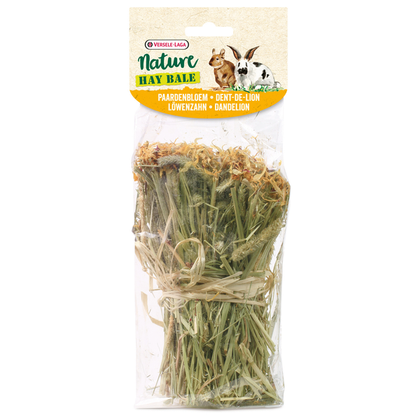 Afbeelding Versele-Laga Nature Snack Hay Bale - Paardenbloem & Oregano - 70 g door Petsplace.nl