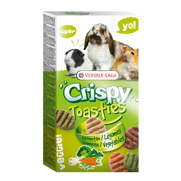 Afbeelding Versele-Laga Crispy Toasties Vegetables - Knaagdiersnack - Groenten 150 g door Petsplace.nl