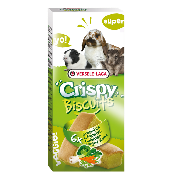 Afbeelding Versele-Laga Crispy Biscuit Knaagdier Groente A 6 - Konijnensnack - Groenten 70 g door Petsplace.nl