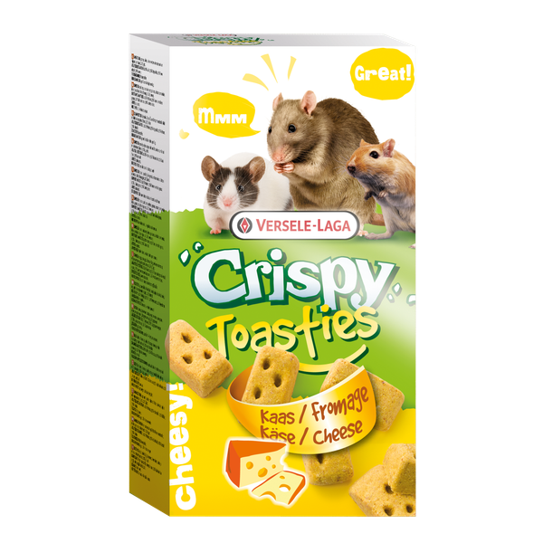 Versele-Laga Crispy Toasties - Knaagdiersnack - Kaas 150 g