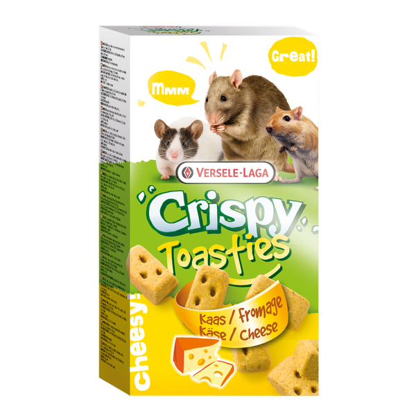 Afbeelding Versele-Laga Crispy Toasties - Knaagdiersnack - Kaas 150 g door Petsplace.nl