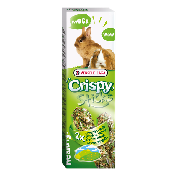 Afbeelding Versele-Laga Crispy Mega Sticks Konijn&Cavia Weide Kruiden - Konijnensnack - 2x70 g door Petsplace.nl