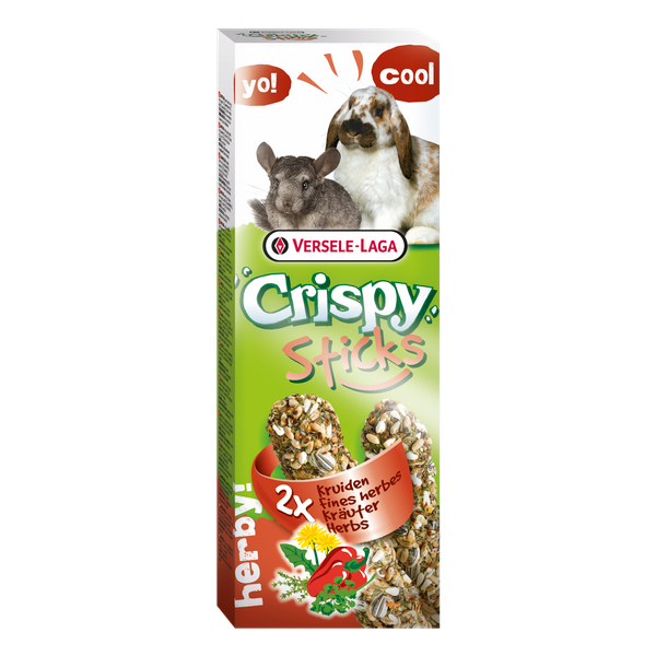 Afbeelding Versele-Laga Crispy Sticks Konijn Kruiden - Konijnensnack - 2x55 g door Petsplace.nl