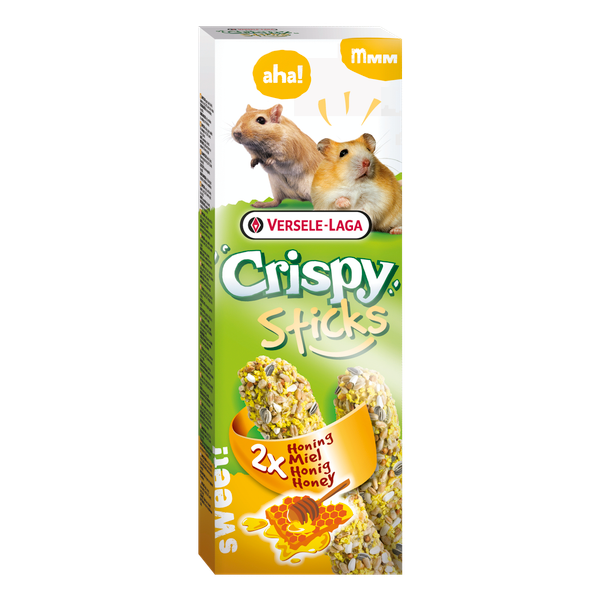 Versele Laga Crispy Sticks Hamster&Gerbil Knaagdiersnack Honing 2x55 g