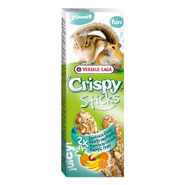 Versele-Laga Crispy Sticks Hamster&Eekhoorn - Knaagdiersnack - Fruit 2x55 g