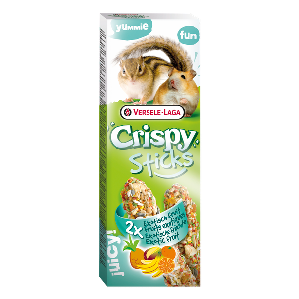 Afbeelding Versele-Laga Crispy Sticks Hamster&Eekhoorn - Knaagdiersnack - Fruit 2x55 g door Petsplace.nl