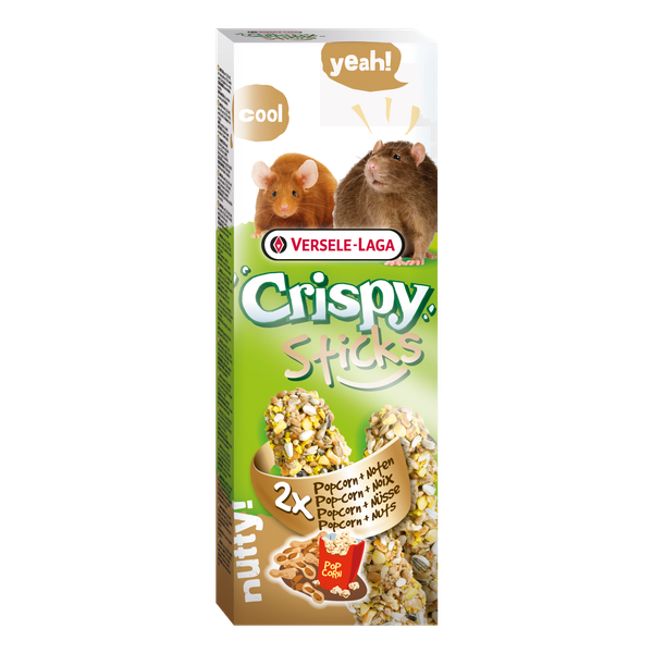 Versele Laga Crispy Sticks RatMuis Knaagdiersnack Popcorn 2x55 g