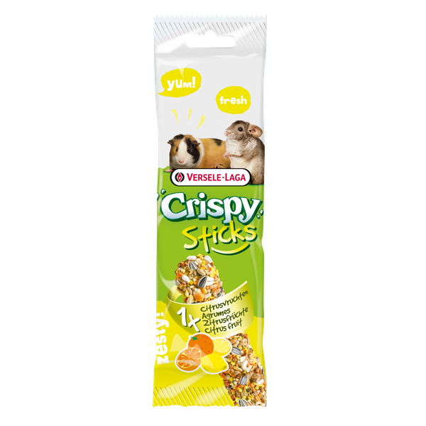 Afbeelding Versele-Laga Crispy Sticks Cavia&Chinchilla Citrus - Knaagdiersnack - 55 g door Petsplace.nl