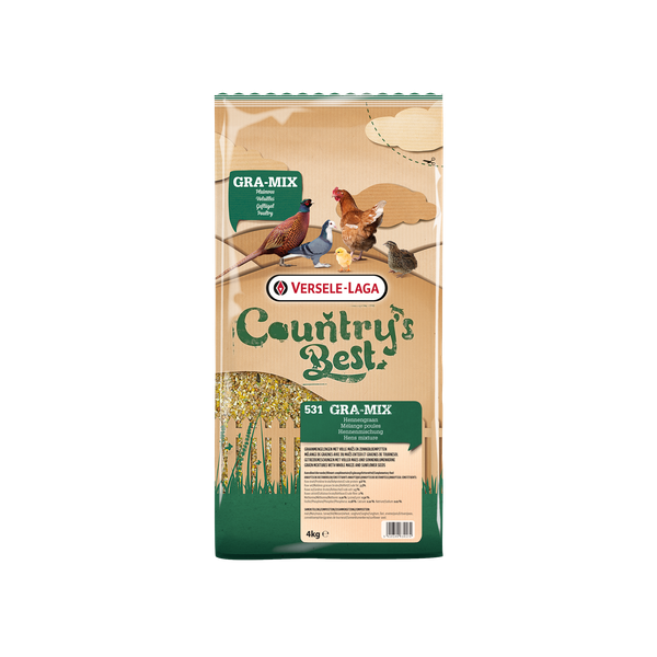 Afbeelding Versele-Laga Country`s Best Gra-Mix Hennegraan - Kippenvoer - 4 kg door Petsplace.nl