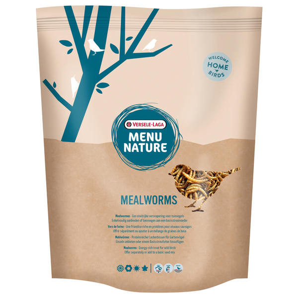 Afbeelding Versele-Laga Menu Nature Meelwormen - Voer - 300 g door Petsplace.nl