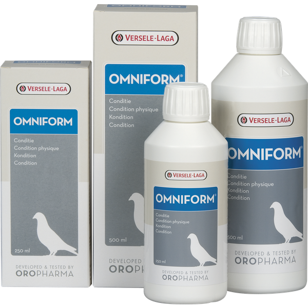 Afbeelding Versele-Laga Oropharma Omniform Aminozuren&Vitaminen - Duivensupplement - 250 ml Wateroplos door Petsplace.nl