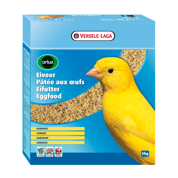 Afbeelding Versele-Laga Orlux Eivoer Droog Kanarie - Vogelvoer - 5 kg Geel door Petsplace.nl