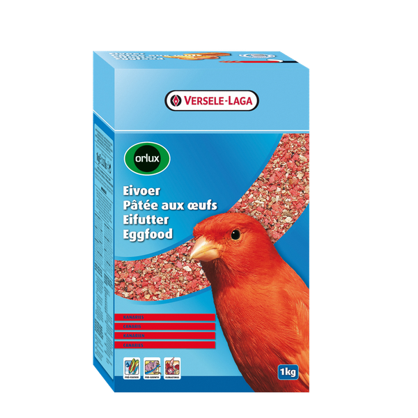 Afbeelding ORLUX EIVOER KANARIE ROOD 1KG 00001 door Petsplace.nl