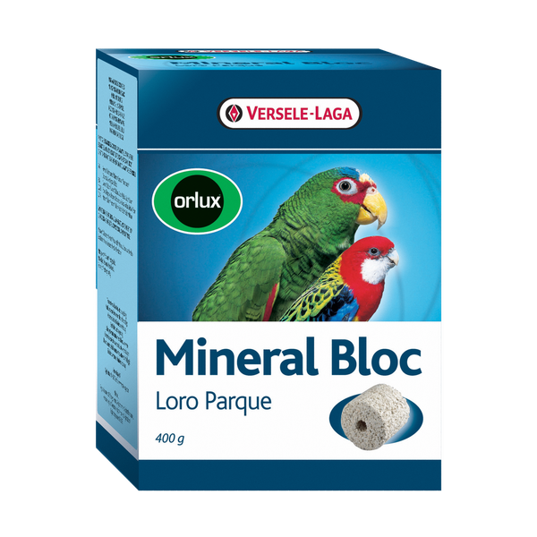 Afbeelding Versele-Laga Orlux Mineral Bloc Large - Vogelsupplement - 400 g Loro Parque door Petsplace.nl