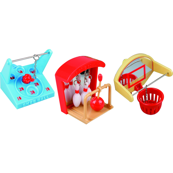 Afbeelding Flamingo Vogelspeelgoed Mini Games - Vogelspeelgoed - 9x11x8 cm Multi-Color door Petsplace.nl