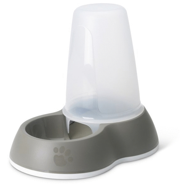 Afbeelding Savic Voer Silo Transparant&Grijs - Hondenvoerbak - 26x17.5x23 cm door Petsplace.nl