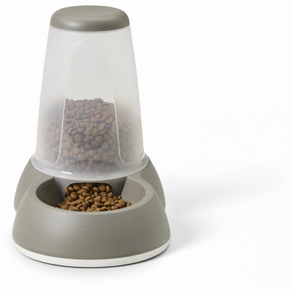 Afbeelding Savic Voer Silo Transparant&Grijs - Hondenvoerbak - 32.5x21.5x29 cm door Petsplace.nl