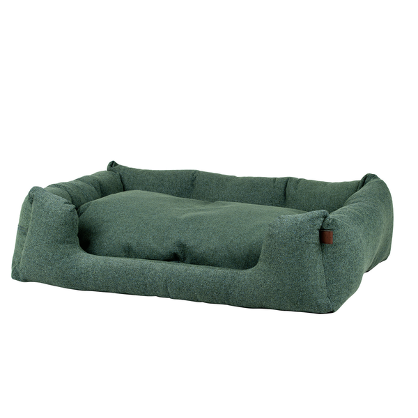 Afbeelding Fantail Mand Snooze Botanical Green - Groen - Hondenmand - 110x80 cm door Petsplace.nl