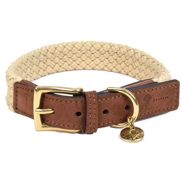 Afbeelding Fantail Hondenhalsband Tau Bruin - Hondenhalsband - 60 cm door Petsplace.nl