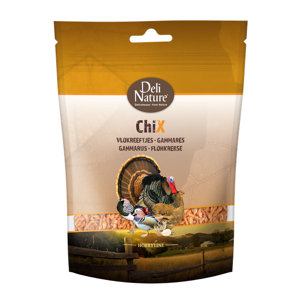 Afbeelding Deli Nature Chix Vlokreeftjes - Kippenvoer - 150 g door Petsplace.nl