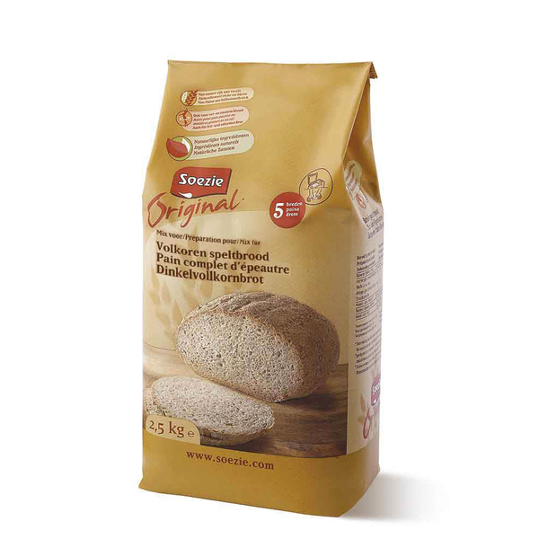 Afbeelding Soezie Original Volkoren Speltbrood - Bakproducten - 2.5 kg door Petsplace.nl