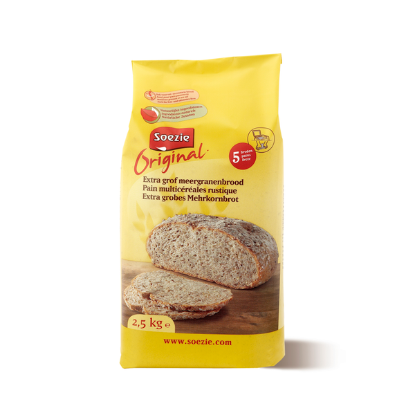 Afbeelding Soezie Original Extra Grof Meergranenbrood - Bakproducten - 2.5 kg door Petsplace.nl
