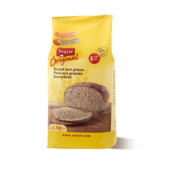 Afbeelding Soezie Original Brood Met Pitten - Bakproducten - 2.5 kg door Petsplace.nl