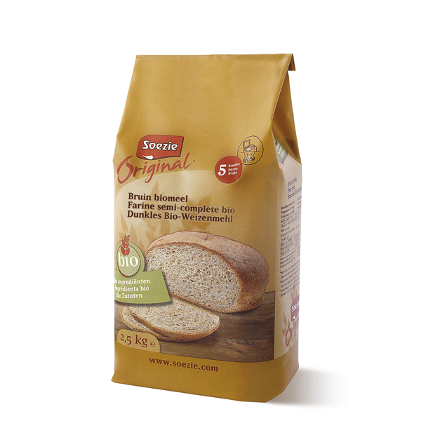 Afbeelding Soezie Original Bruin Biomeel - Bakproducten - 2.5 kg door Petsplace.nl