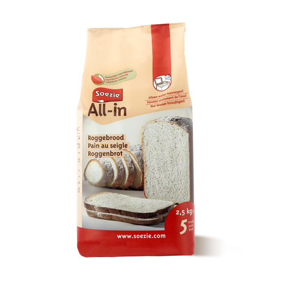 Soezie All-In Roggebrood - Bakproducten - 2.5 kg