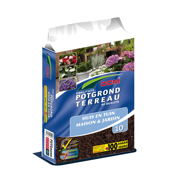 Afbeelding Dcm Potgrond Huis & Tuin - Potgrond Turf - 10 l door Petsplace.nl