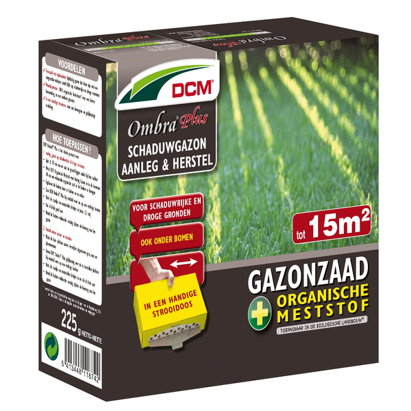 Afbeelding Ombra Plus - graszaad voor schaduwrijke plaatsen - 225 gram door Petsplace.nl