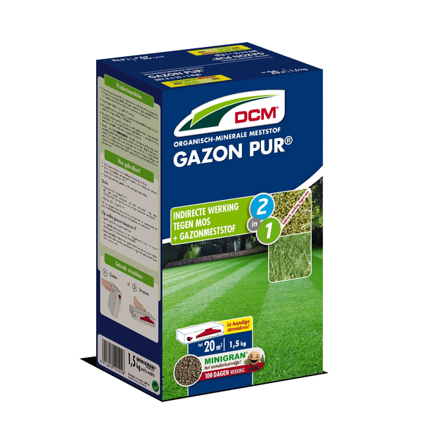 Afbeelding DCM Meststof Gazon Pur 1,5 kg door Petsplace.nl